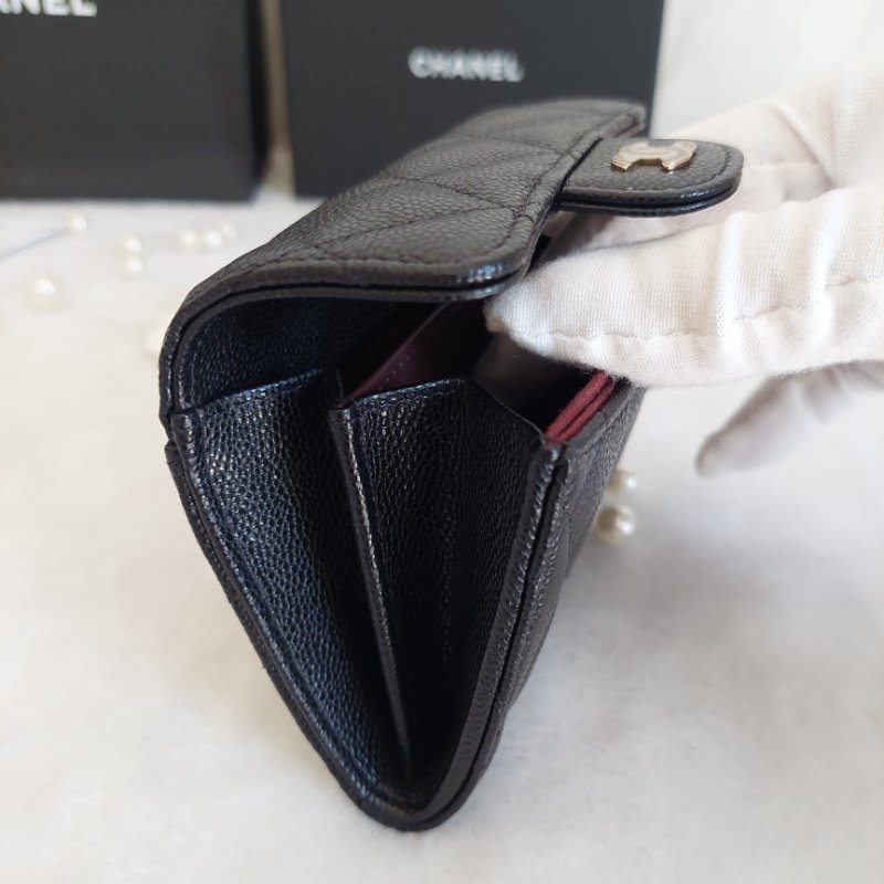 Chanel ~AP0220 🎀現貨實拍 🎀香奈兒雙層金扣~ 零錢卡包~~近新品(僅拍照)-26