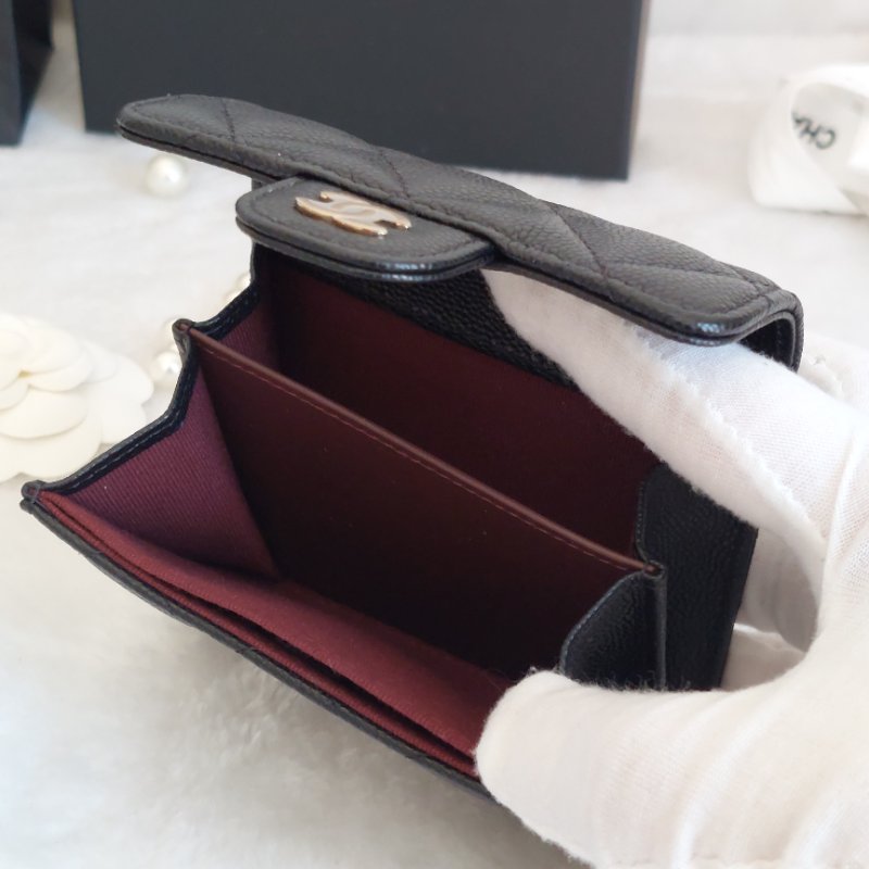 Chanel ~AP0220 🎀現貨實拍 🎀香奈兒雙層金扣~ 零錢卡包~~近新品(僅拍照)-44