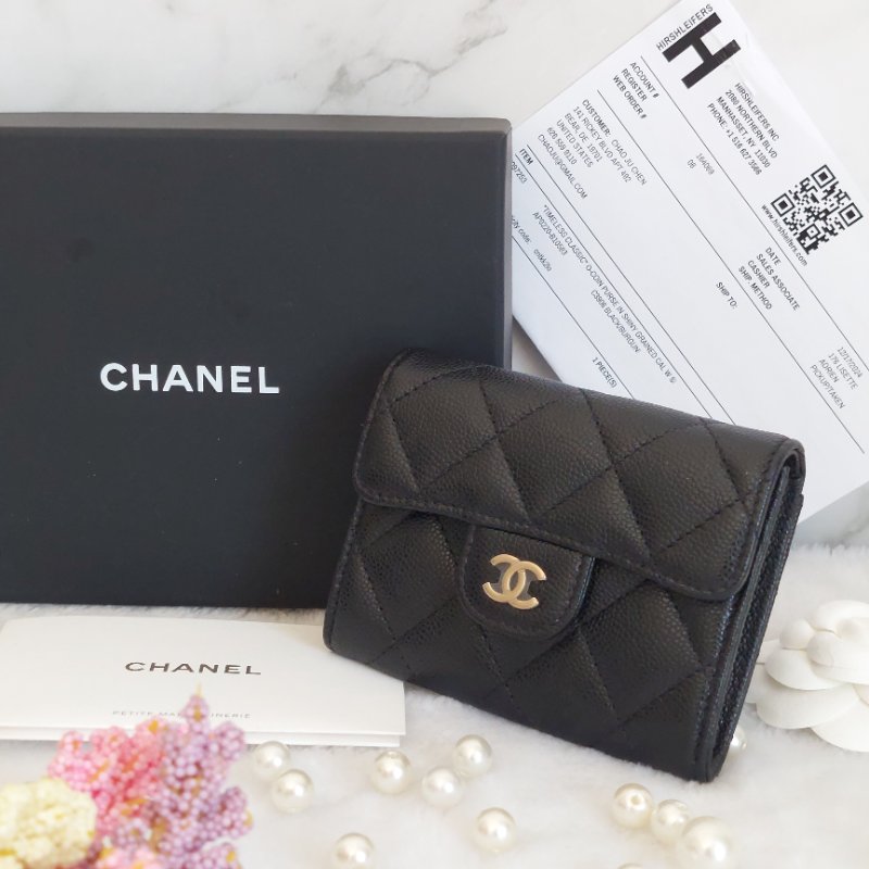 Chanel ~AP0220 🎀現貨實拍 🎀香奈兒雙層金扣~ 零錢卡包~~近新品(僅拍照)-57