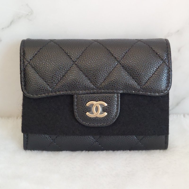 Chanel ~AP0220 🎀現貨實拍 🎀香奈兒雙層金扣~ 零錢卡包~~近新品(僅拍照)-63