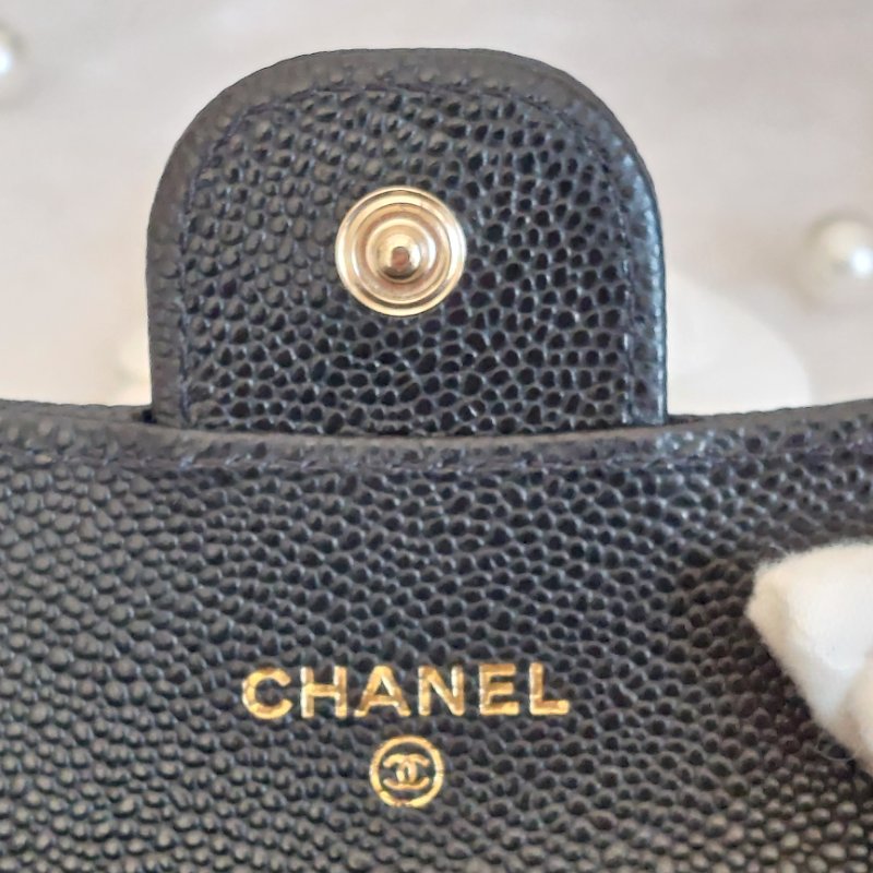 Chanel ~AP0220 🎀現貨實拍 🎀香奈兒雙層金扣~ 零錢卡包~~近新品(僅拍照)-65