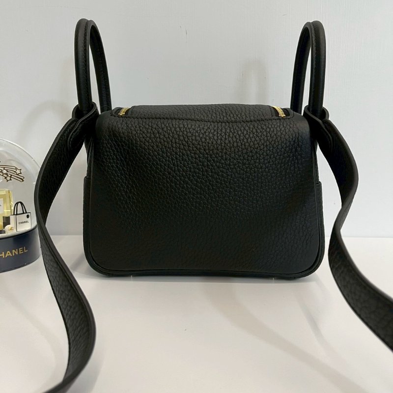 Hermes Mini Lindy 二代 黑金 K刻 TC皮 全新全配-1