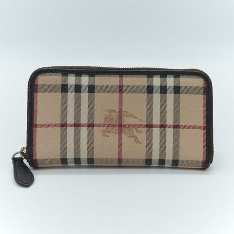 Burberry 博柏利 Haymarket Check 經典格紋拉鍊長夾