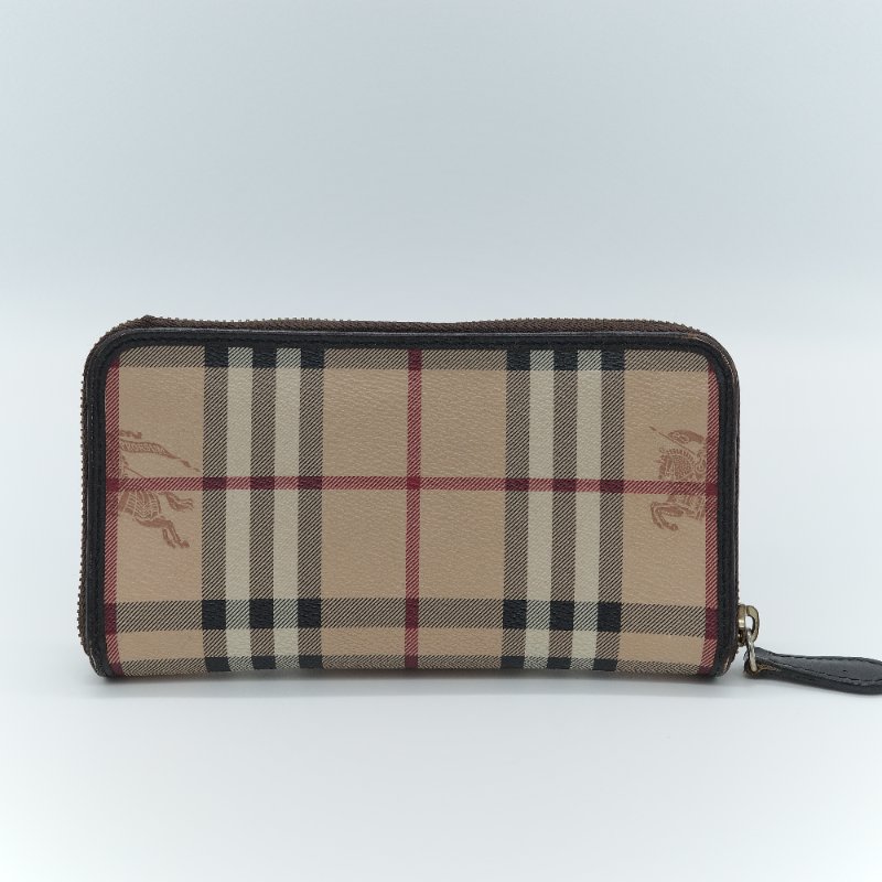 Burberry 博柏利 Haymarket Check 經典格紋拉鍊長夾-1