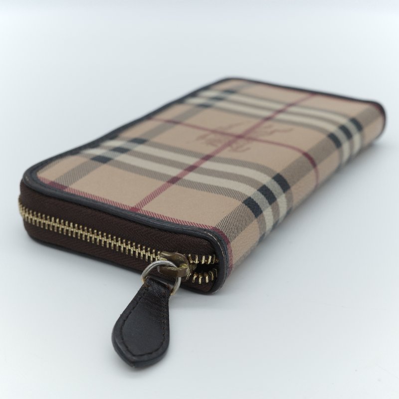 Burberry 博柏利 Haymarket Check 經典格紋拉鍊長夾-2