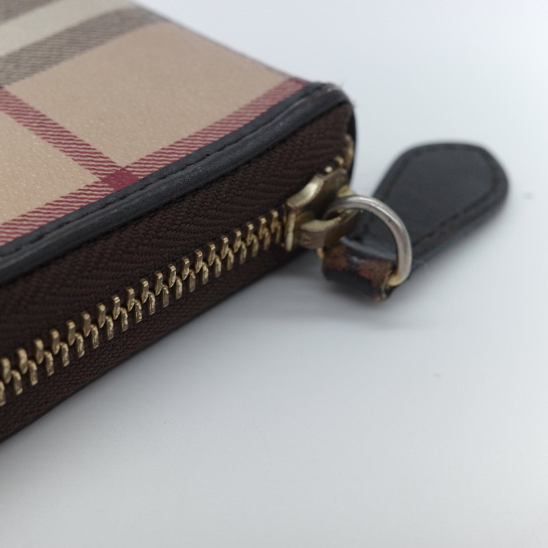 Burberry 博柏利 Haymarket Check 經典格紋拉鍊長夾-7