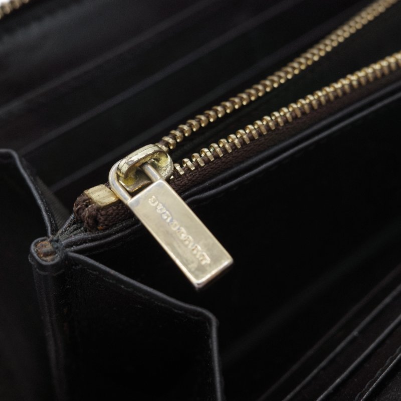 Burberry 博柏利 Haymarket Check 經典格紋拉鍊長夾-9