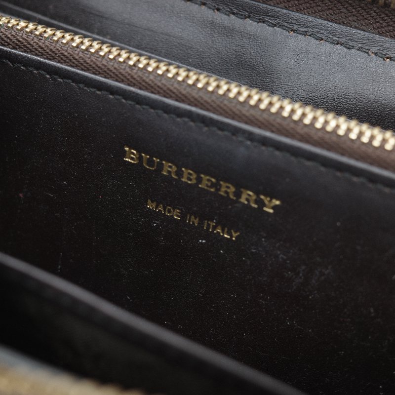 Burberry 博柏利 Haymarket Check 經典格紋拉鍊長夾-14