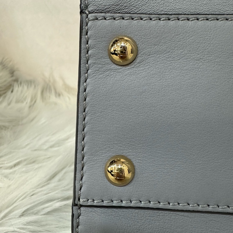 fendi 8BN290 天空藍牛皮雙層斜背包 peekaboo-14