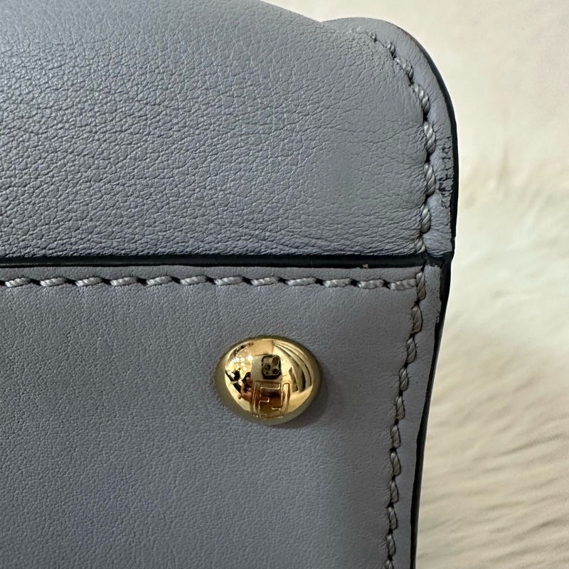 fendi 8BN290 天空藍牛皮雙層斜背包 peekaboo-15