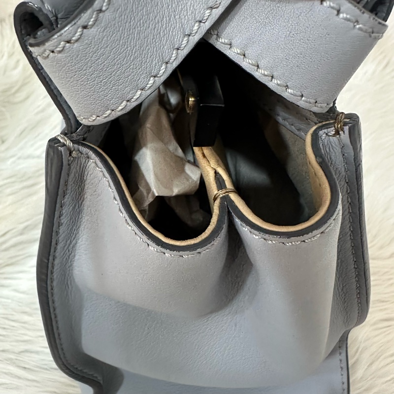 fendi 8BN290 天空藍牛皮雙層斜背包 peekaboo-22