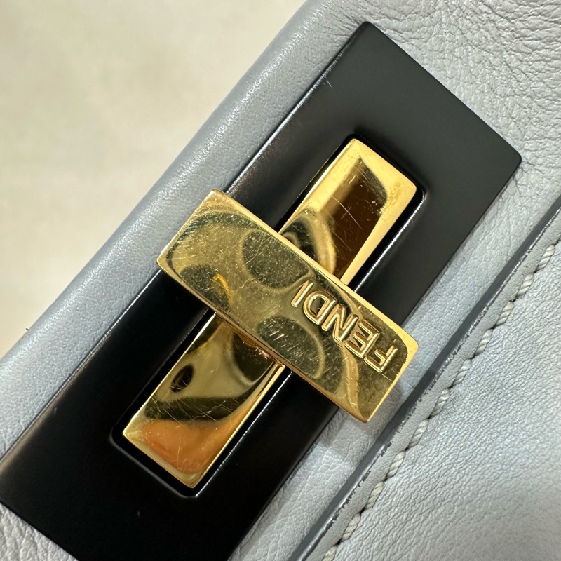 fendi 8BN290 天空藍牛皮雙層斜背包 peekaboo-27