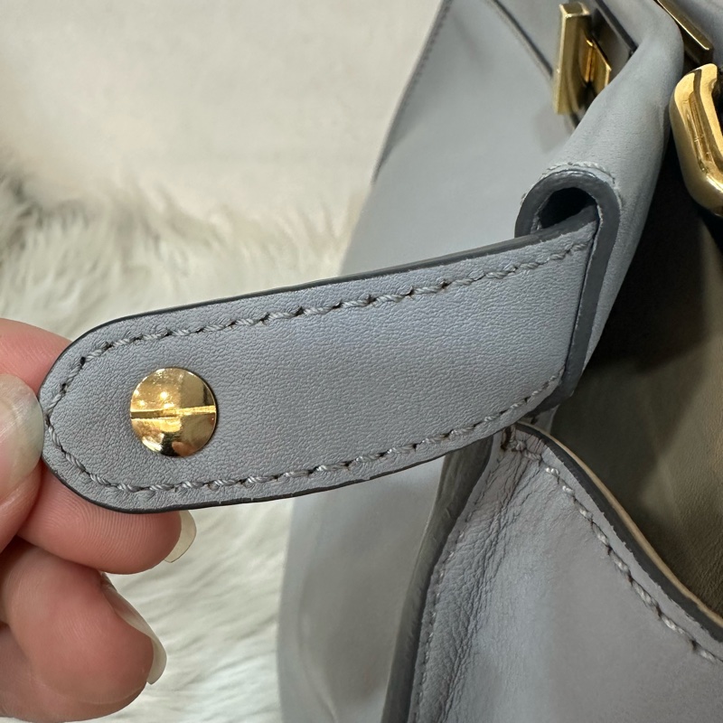 fendi 8BN290 天空藍牛皮雙層斜背包 peekaboo-30