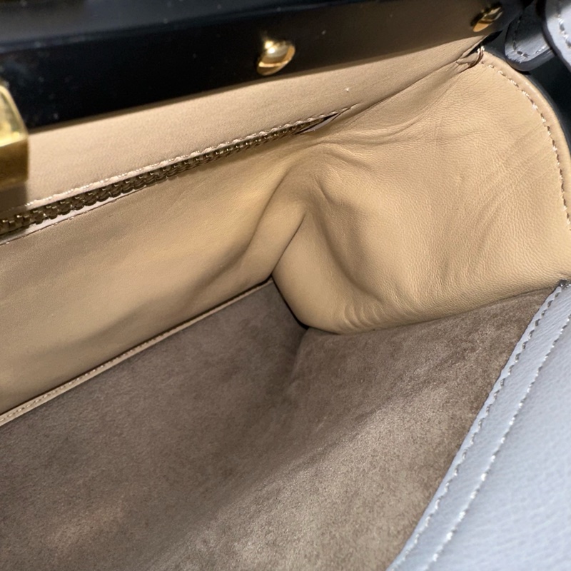 fendi 8BN290 天空藍牛皮雙層斜背包 peekaboo-51