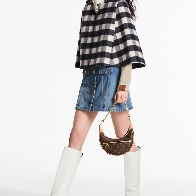 LV原花金釦LOOP彎月腋下包 M81098-1