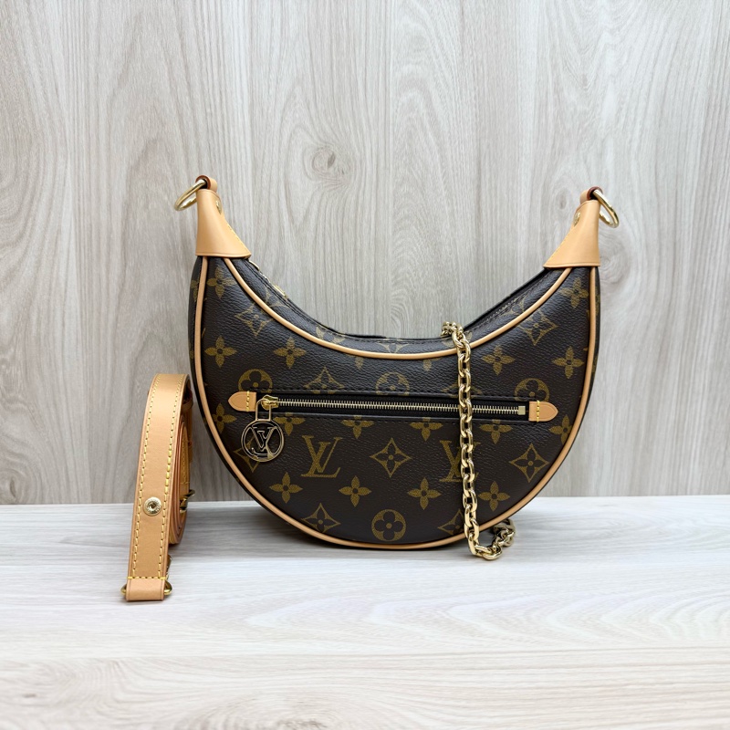 LV原花金釦LOOP彎月腋下包 M81098-3