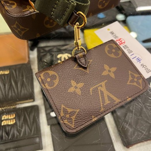 東區正精品㊣LV M80091 FÉLICIE STRAP & GO 原花綠色背帶二合一斜背包信封包RZ6262-6