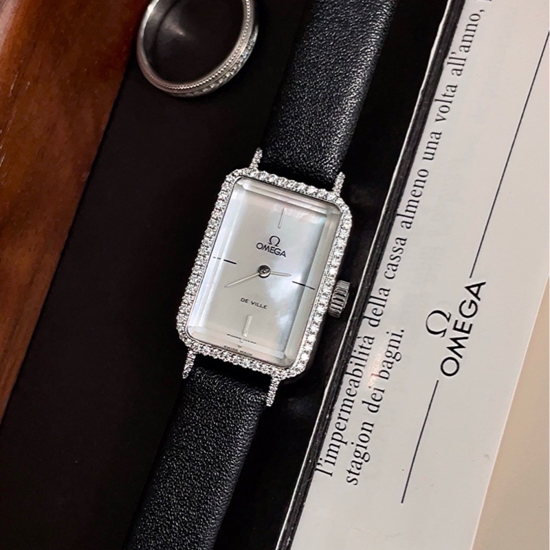 Omega•高奢鑽石立體切割鏡•仙女貝母盤•蝶飛 系列•-0