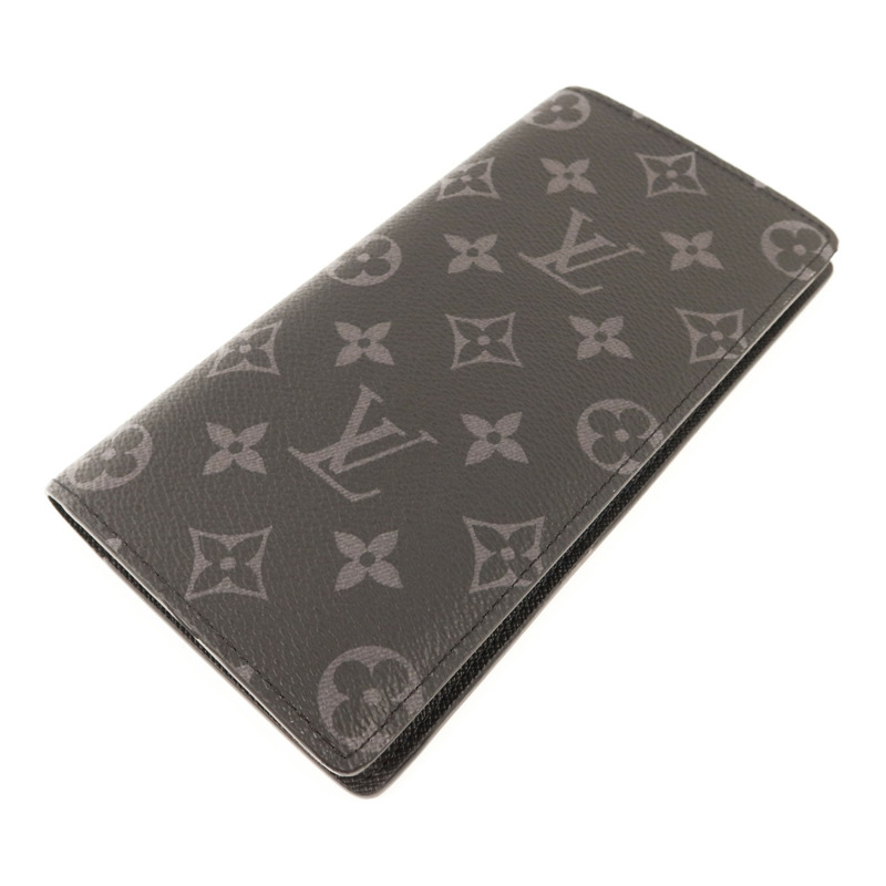 LOUIS VUITTON Monogram Eclipse Brazza銀扣長錢包-2