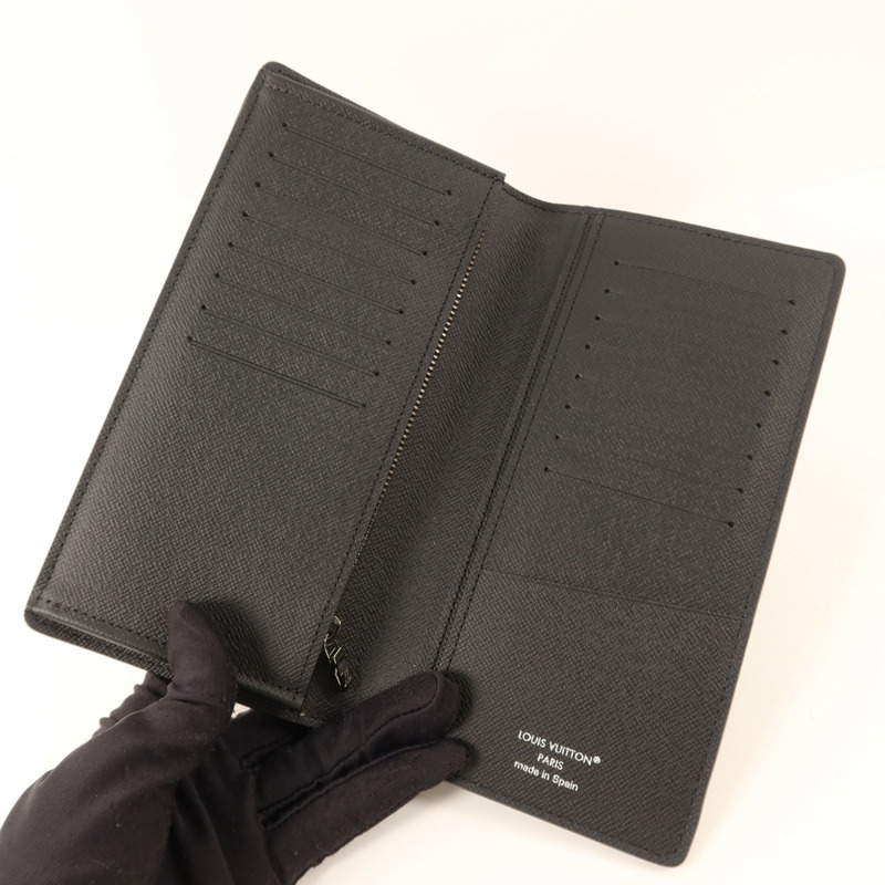 LOUIS VUITTON Monogram Eclipse Brazza銀扣長錢包-4