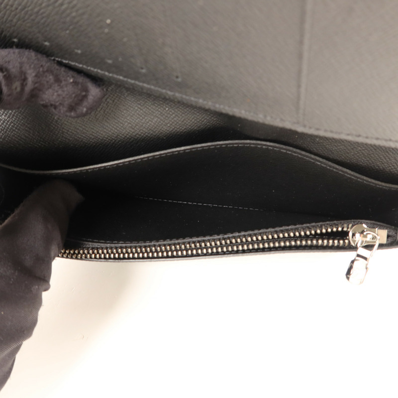 LOUIS VUITTON Monogram Eclipse Brazza銀扣長錢包-5