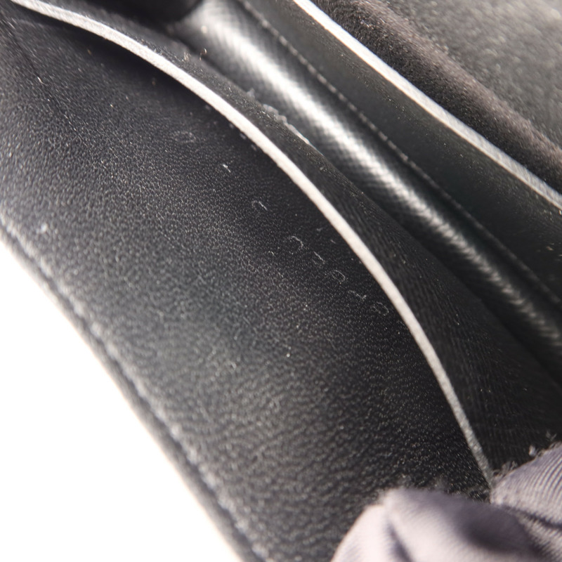 HERMES Epsom皮革Constance Slim銀扣錢包Noir-17