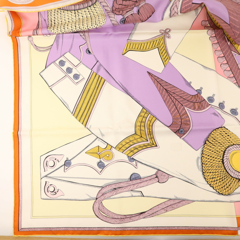 HERMES 絲質Scarf 90x90絲巾-4