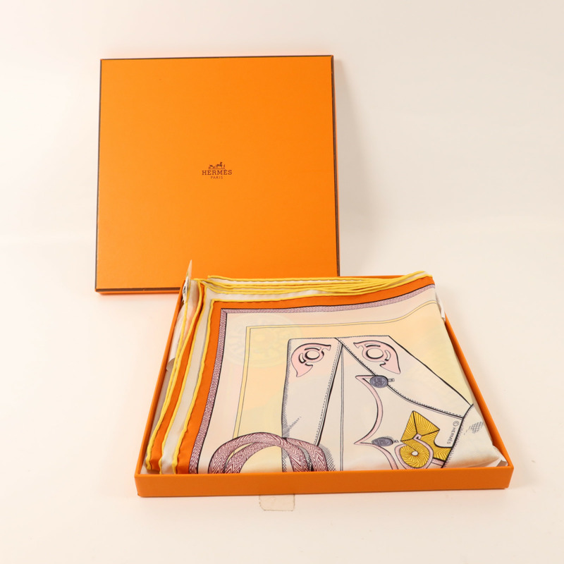 HERMES 絲質Scarf 90x90絲巾-10