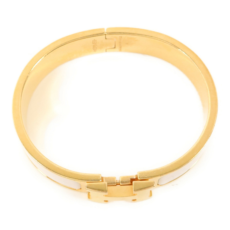 HERMES 金屬/琺瑯Clic H手鐲-3