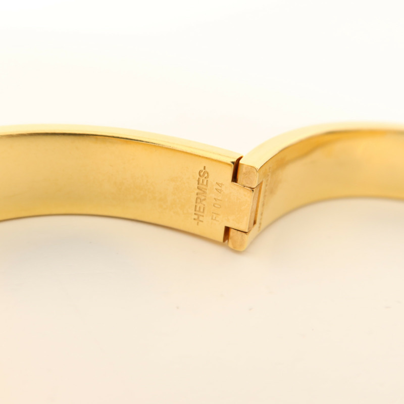HERMES 金屬/琺瑯Clic H手鐲-7