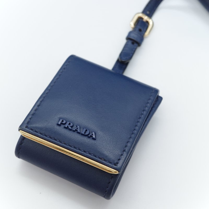 Prada 普拉達 藍色 Saffiano 牛皮 托特包-12