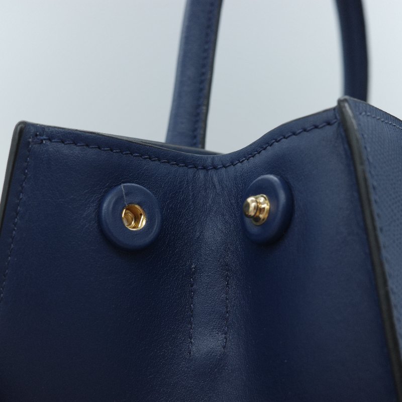 Prada 普拉達 藍色 Saffiano 牛皮 托特包-16