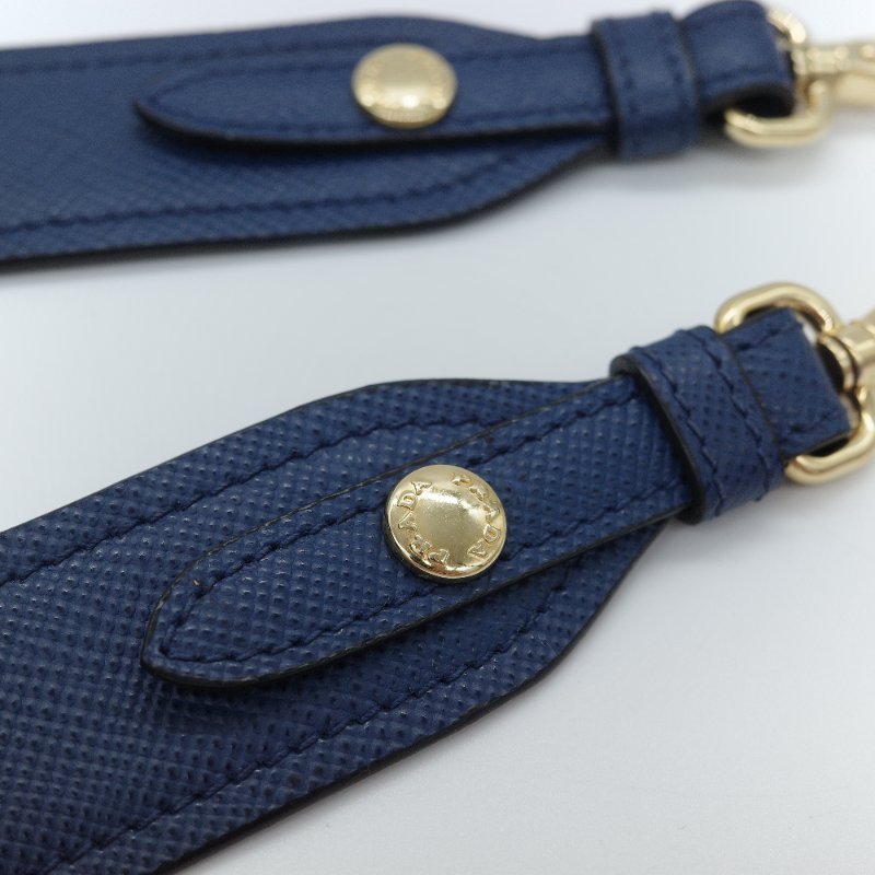 Prada 普拉達 藍色 Saffiano 牛皮 托特包-22