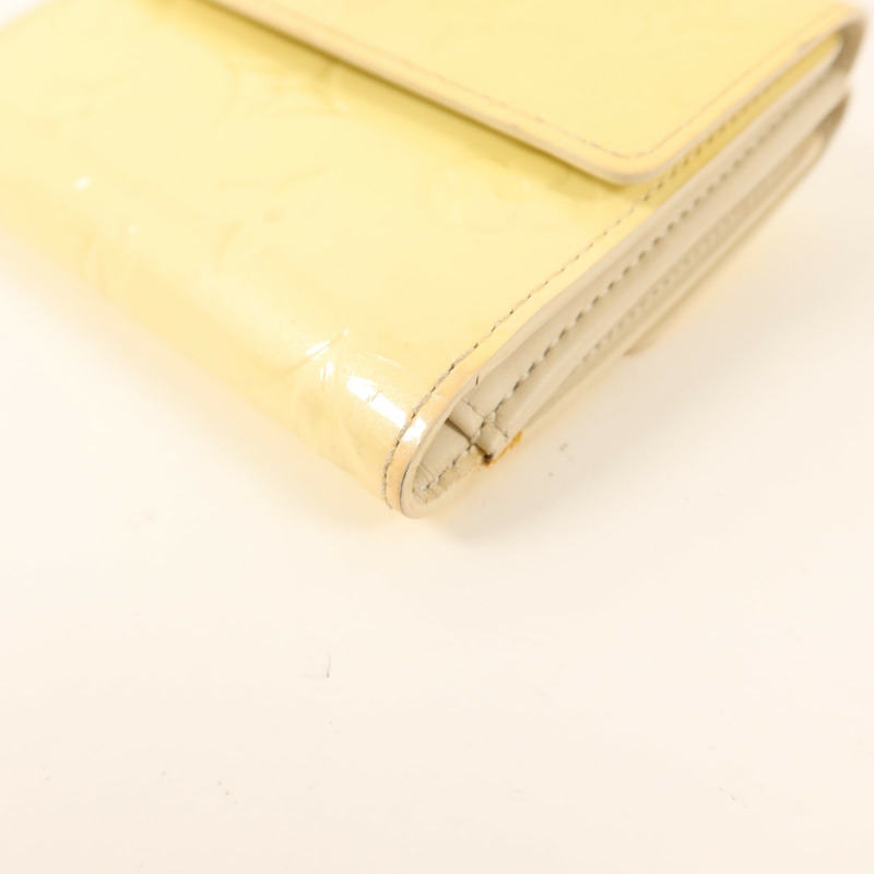 LOUIS VUITTON Monogram Vernis Elise Compact Wallet-10