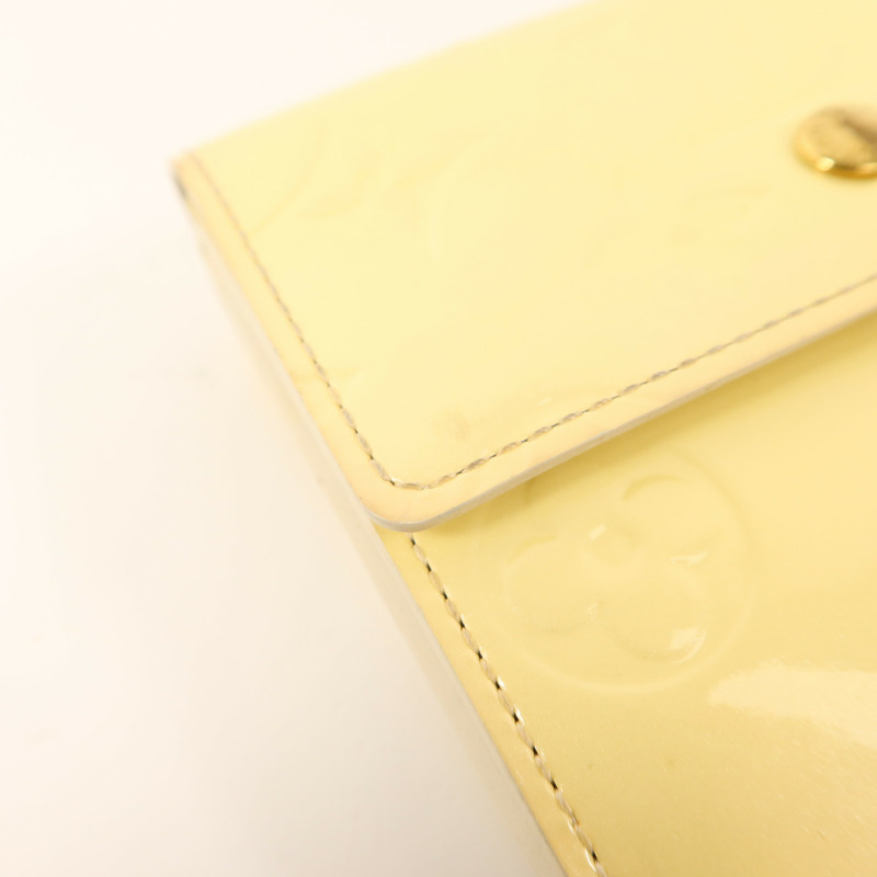 LOUIS VUITTON Monogram Vernis Elise Compact Wallet-14