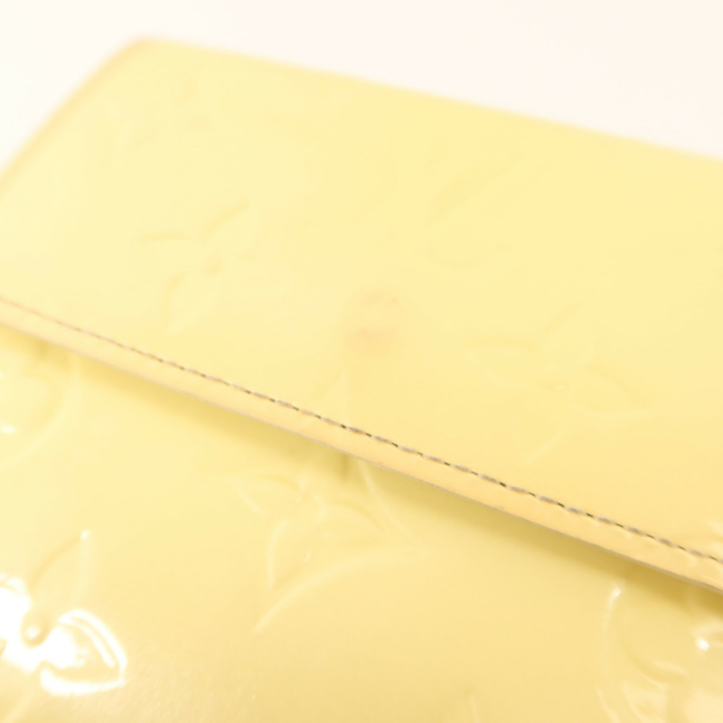 LOUIS VUITTON Monogram Vernis Elise Compact Wallet-15