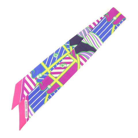 HERMES 絲質Twilly絲巾