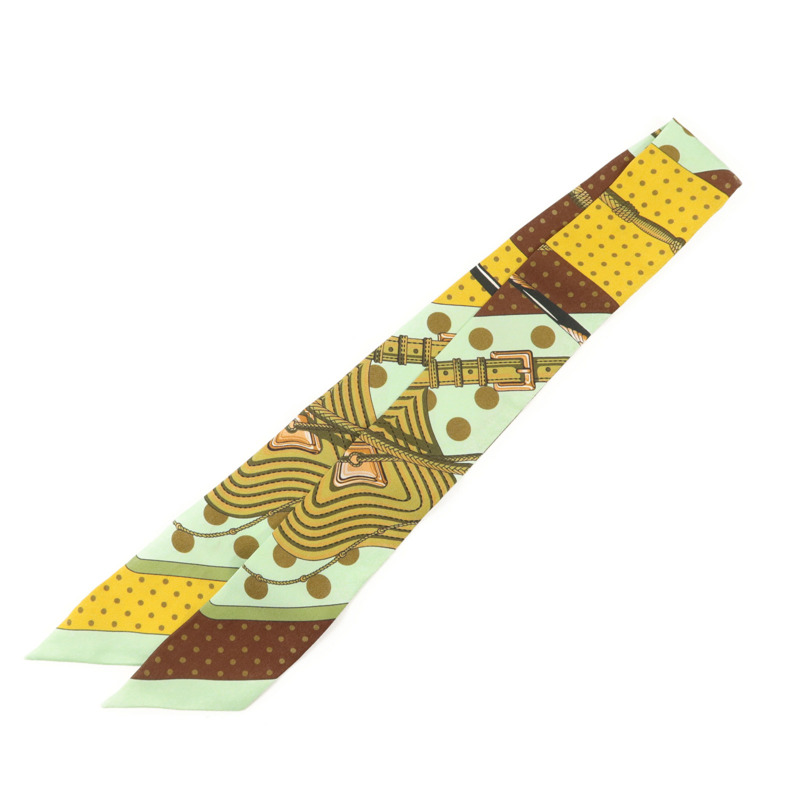 HERMES 絲質Twilly絲巾-1
