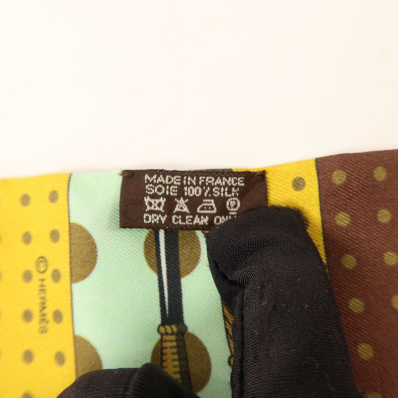 HERMES 絲質Twilly絲巾-6