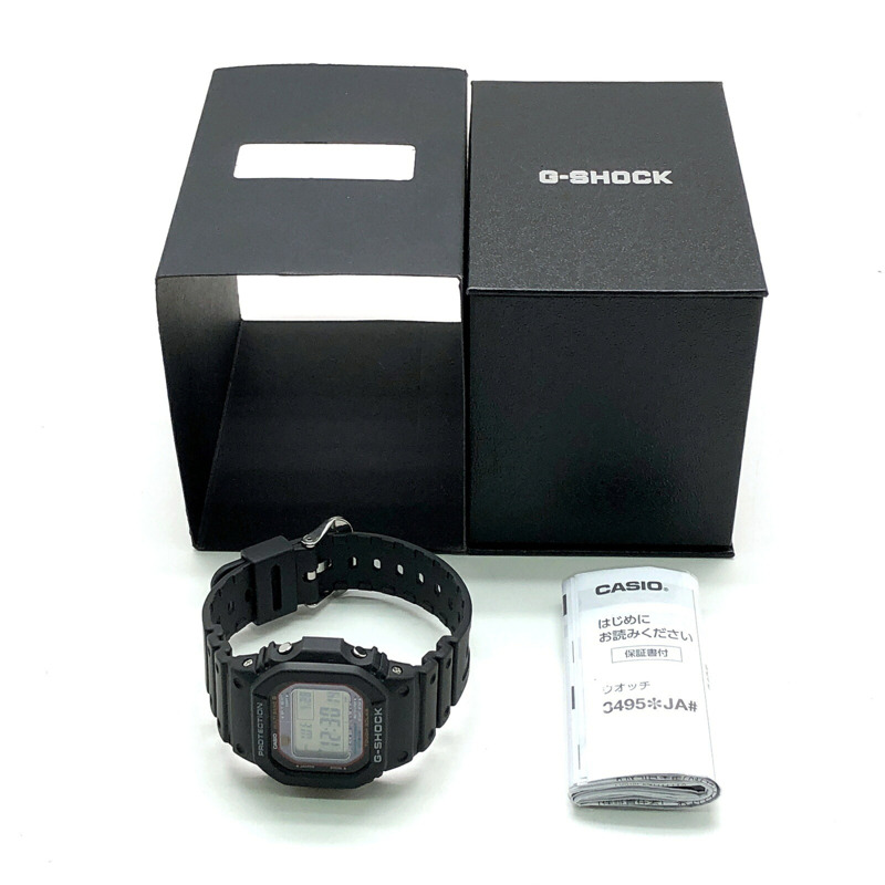 卡西歐 G-SHOCK GW-M5610U-1 電波太陽能手錶，支援六局電波接收，具備 Tough Solar 太陽能動力、LED 背光、方形設計，黑色。 2021 年 7 月發布。可在 Mikunigaoka 商店購買。-9