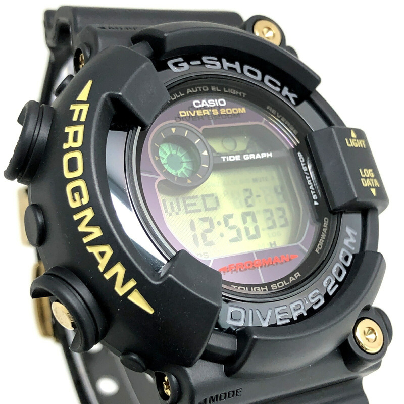 卡西歐 G-SHOCK FROGMAN 35週年紀念版 GF-8235D-1B 太陽能腕錶,黑金配色,2018年4月發售,Mikunigaoka 專賣店-3
