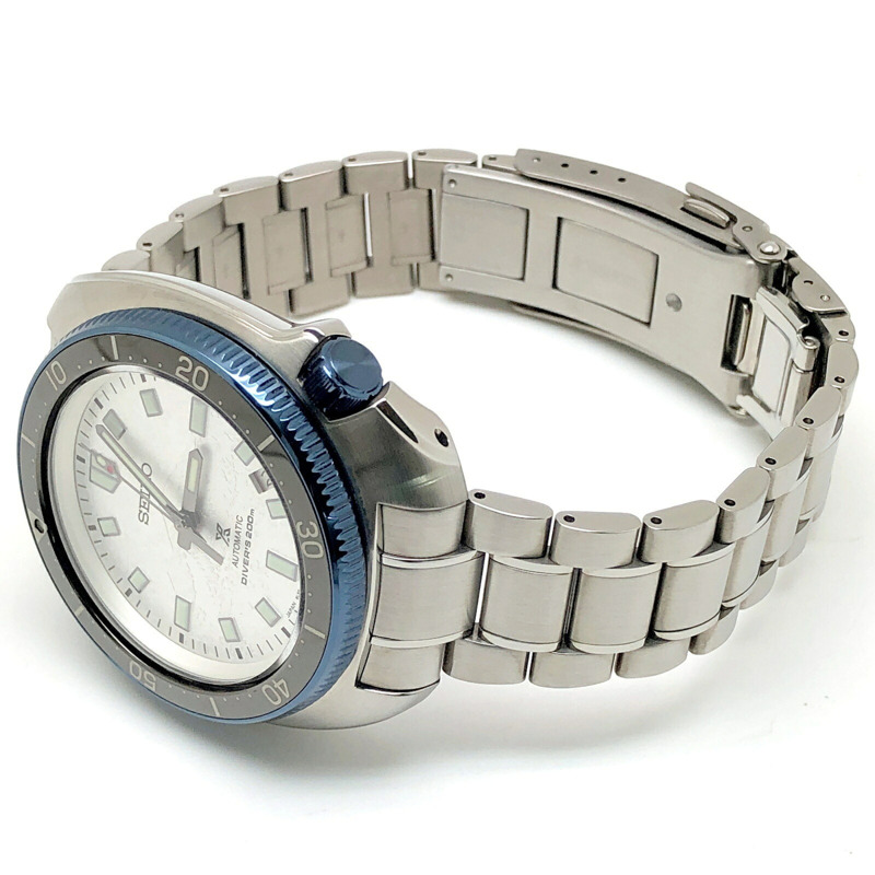 精工Prospex SBDX057 1970機械潛水錶,由植村直樹設計,限量版,全球限量500枚(日本限量150枚),自動上鍊,白色不銹鋼錶殼,Mikunigaoka專賣店-6