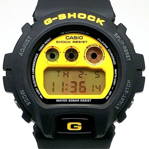 卡西歐 G-SHOCK DW-6900BHTG-9 阪神虎 2003 聯名款（黑黃配色）3 月發售，三國丘店販售