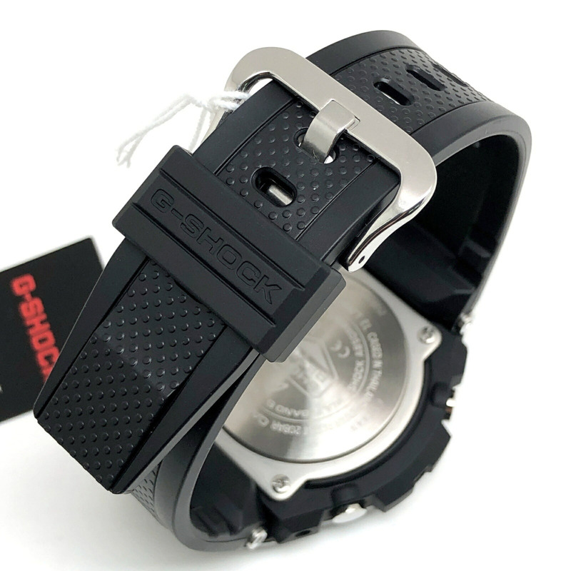 卡西歐 G-SHOCK GST-W110MS-1A G-STEEL 手錶,具備電波太陽能、Tough Multi-Band 6 六局電波接收、金屬錶圈、樹脂錶帶、多層防護結構、雙 LED 照明、指針/數位雙顯,黑色錶盤。 2025 年 6 月發售。可在 Mikunigaoka 商店購買。-5