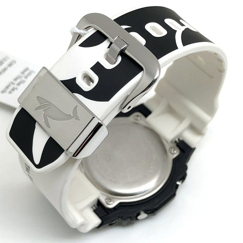 卡西歐 G-SHOCK GW-M5610K-1 Irukuji 2020 電波太陽能手錶,與 Ice Search Japan 聯名款,黑白配色,虎鯨圖案,熱愛海洋與地球,2020 年 6 月發售,三國丘店-6