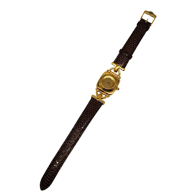 GUCCI 6300L 女士腕錶，舊款 Gucci 金棕色錶殼，非原廠錶帶，Kaizuka 專賣店-4