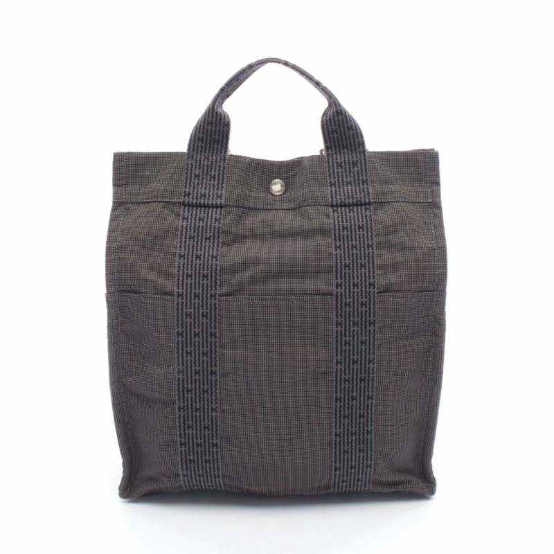 愛馬仕 Hermès Air Line Ad MM 雙肩包/手提包，帆布/尼龍帆布，男女款，灰色-0