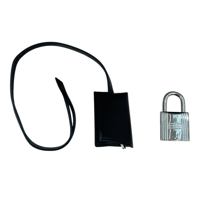 HERMES 愛馬仕 HERBAG 30 側背包 帆布×皮革 黑色 銀釦-19