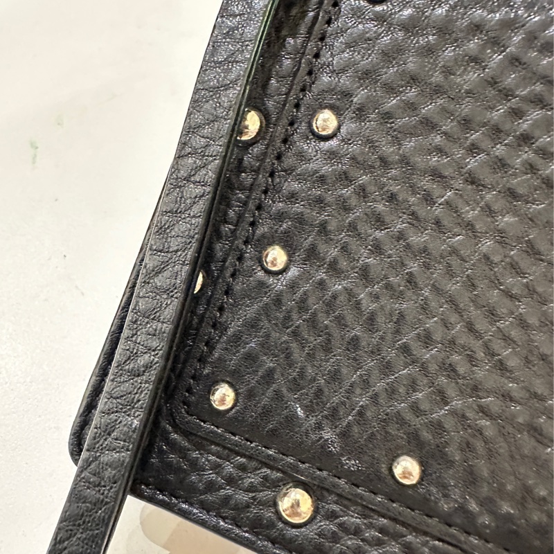 Kate spade 黑色牛皮手拿包-18