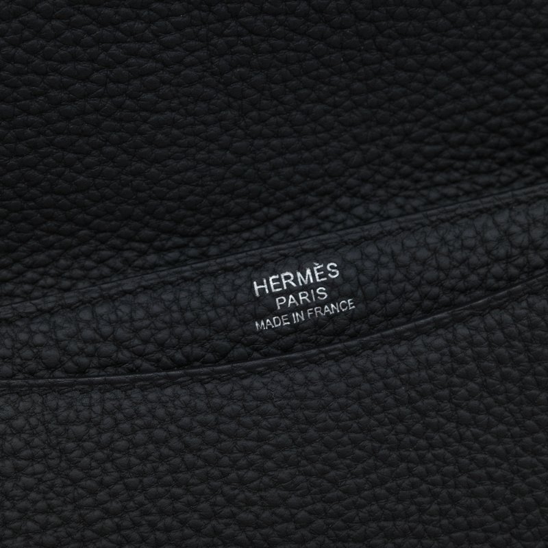 Hermès 愛馬仕 Steve Light Junior 經典黑色 小牛皮 斜掛包 郵差包-14